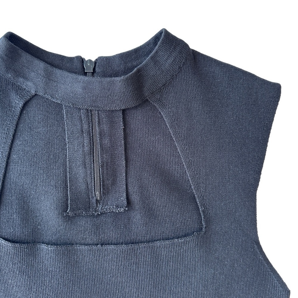 SUZY SHIER BLACK SLEEVELESS SQUARE NECKLINE TOP | SIZE S NWOT - Picture 6 of 16